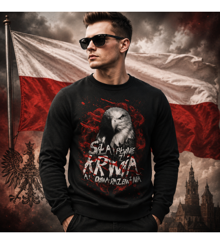 BLUZA SIŁA PŁYNIE Z KRWIĄ